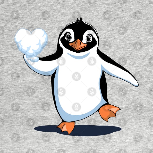 Penguin Love Graphic Design by TMBTM